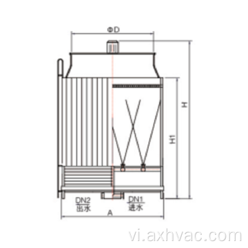 Tháp giải nhiệt phun không làm đầy